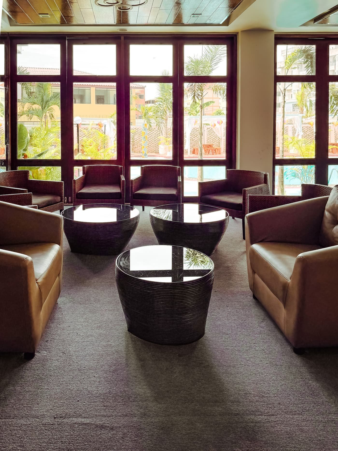 Comfortable lounge and co-working seating area
